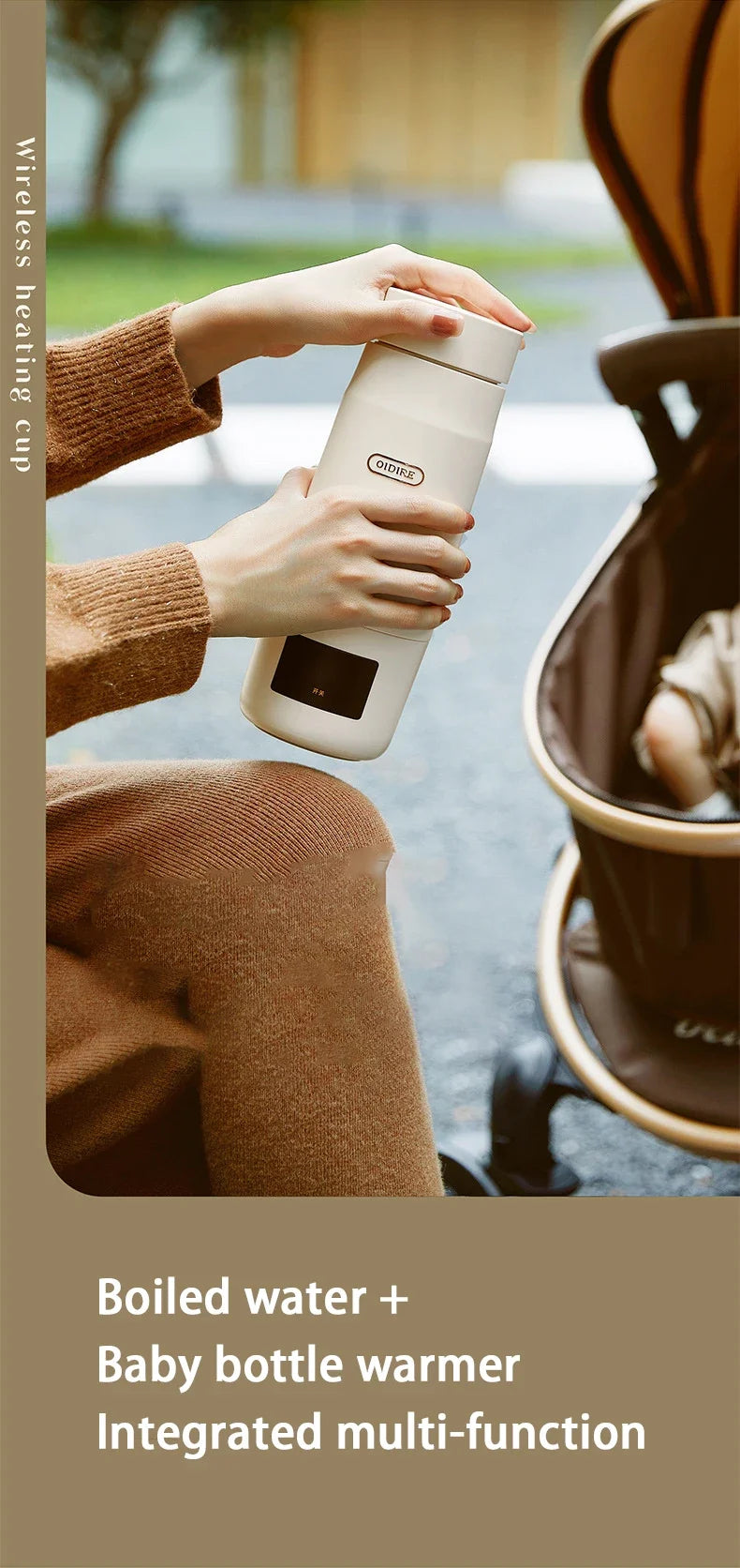 Wireless 2-in-1 Bottle Warmer 300ml